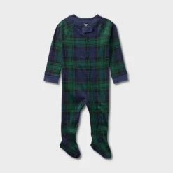Baby Plaid Ribbed Holiday Matching Family Footed Pajamas - Wondershop™ Green -Christmas Supplies Store GUEST b34e8df0 6764 4209 8291 6da8df0d0a81