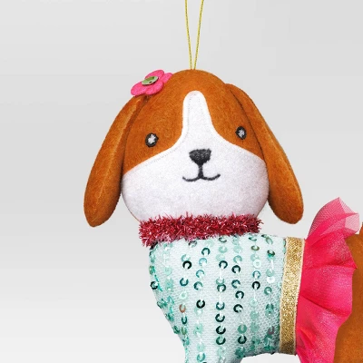 4" Christmas Dog With Pink Skirt Ornament - Wondershop™ 4 4" Christmas Dog With Pink Skirt Ornament - Wondershop™ - Image 2