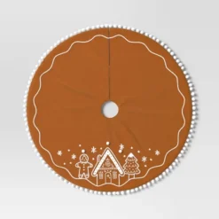 48" Christmas Gingerbread Scene Tree Skirt Brown - Wondershop™ -Christmas Supplies Store GUEST b56f708a 8c71 4052 94ab 36a281960a56