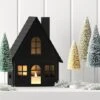 9" Lit Metal House Christmas Village Building - Wondershop™ Black: Battery-Powered Indoor Decorative Object -Christmas Supplies Store GUEST b84fe4d4 a506 4b73 9adb 0e8524491dab