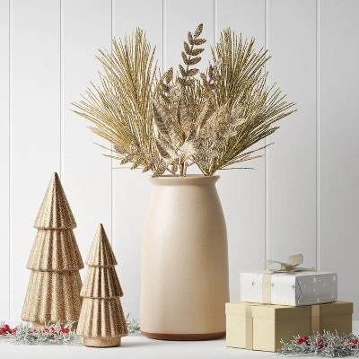 4pc Christmas Pick Set Champagne 2 Mixed Leaves Picks 2 Hard Needle - Wondershop™ 3 4pc Christmas Pick Set Champagne 2 Mixed Leaves Picks 2 Hard Needle - Wondershop™