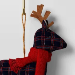 Christmas Fabric Deer Ornament Blue Plaid - Wondershop™ -Christmas Supplies Store GUEST bb392d1a 6158 48ac 9e74 c981bf3112f0