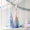 12" Christmas Tinsel Tree Decor Iridescent - Wondershop™