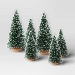 12pc Battery Operated Lit Metal House With Bottle Brush Trees And Snowmen Christmas Village Set - Wondershop™ Black -Christmas Supplies Store GUEST bc94fce6 a498 44f5 8df0 40490626259d