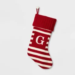 Knit Striped Monogram Christmas Stocking - Wondershop™ -Christmas Supplies Store GUEST bd2a5328 e829 4739 8b95 ff8423da1585