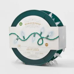 150ct LED C6 Faceted Christmas String Lights Spool With Green Wire - Wondershop™ -Christmas Supplies Store GUEST c3145ba6 931d 4e1f bc5b a4075eb3042b