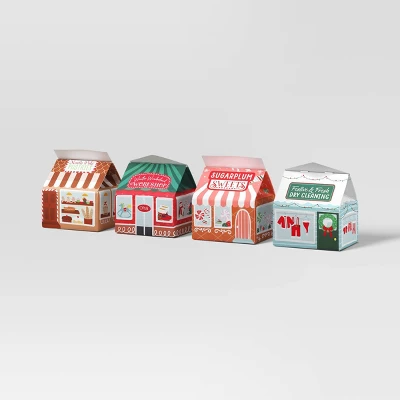4ct Christmas Gift Boxes Holiday Shoppes - Wondershop™ 6 4ct Christmas Gift Boxes Holiday Shoppes - Wondershop™ - Image 4