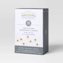 30ct LED Battery Operated Christmas Acorn Dew Drop Lights Warm White With Gold Wire - Wondershop™ 9 30ct LED Battery Operated Christmas Acorn Dew Drop Lights Warm White With Gold Wire - Wondershop™ -Christmas Supplies Store GUEST c552f2b6 7c0e 4ffe ac65 562ee8e95b8a