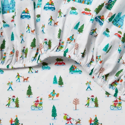 Christmas Cotton Sateen Sheet Set - Wondershop™ 5 Christmas Cotton Sateen Sheet Set - Wondershop™ - Image 3