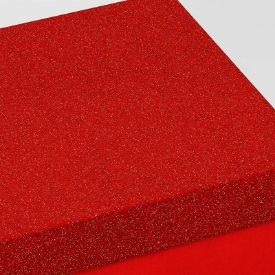 Christmas Wrap Essentials Medium Square Box Red Glitter - Wondershop™ 4 Christmas Wrap Essentials Medium Square Box Red Glitter - Wondershop™ - Image 2