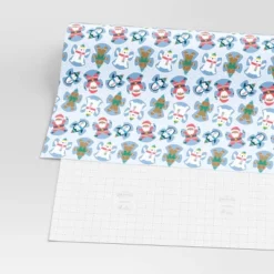 30" 50 Sq Ft Christmas Roll Wrap Character Snow Angels On Blue - Wondershop™ -Christmas Supplies Store GUEST cc8d187d 3104 41b6 bd57 43322efad261