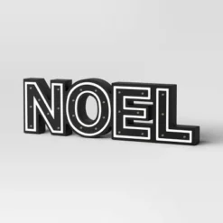 16"x4.75" Battery Operated Lit Wood 'Noel' Tabletop Sign - Wondershop™ Black -Christmas Supplies Store GUEST cdb78b9b 79d1 4ca9 bf37 b97b1a1e8c0b