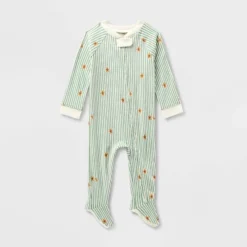 Baby Gingerbread Striped Ribbed Holiday Matching Family Footed Pajama - Wondershop™ Cream -Christmas Supplies Store GUEST cecffcd5 4848 4c90 b739 bad21ca760b0