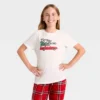 Kids' "Tis The Season" Short Sleeve Holiday Matching Family Pajama Shirt - Wondershop™ Cream -Christmas Supplies Store GUEST cf81acae 6087 4efb af7e 3639443c8a3c