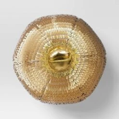 9"x11" 3D Christmas Disco Ball Shape Sequin Pillow Champagne Gold - Wondershop™ -Christmas Supplies Store GUEST d0ec017c ed97 4430 b495 6f950403297b