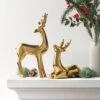 8.75" Plated Ceramic Sitting Deer Animal Figurine - Wondershop™ Gold -Christmas Supplies Store GUEST d1191701 2094 4815 ab44 7916a8c4b2ba