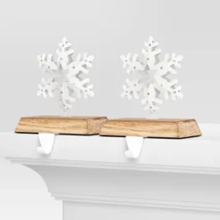 2pk Christmas Lit Snowflake Stocking Holder - Wondershop™ -Christmas Supplies Store GUEST d9506c9d 88ba 496c 8aa0 49d36ef4c59e