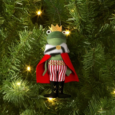 5" Christmas Fabric Frog Prince Ornament - Wondershop™ 3 5" Christmas Fabric Frog Prince Ornament - Wondershop™