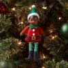 Fabric Elf Child With Braids And Green Hat Christmas Tree Ornament - Wondershop™: Indoor Use, No Battery Required -Christmas Supplies Store GUEST da641ed1 9938 446c bd4a 24f22fed7942