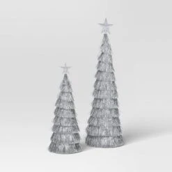 2pk Christmas 18" And 12" Tinsel Trees - Wondershop™ -Christmas Supplies Store GUEST dbfd5e77 23ae 4173 96dd 8cba05960e13