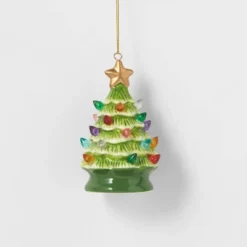 Lit Ceramic Retro Christmas Tree Ornament - Wondershop™ -Christmas Supplies Store GUEST ddb44c80 8bcd 4e09 88d0 18792ad8ca7c