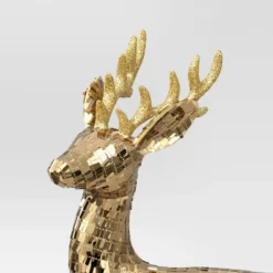 Christmas Sequin Standing Deer Decor Gold - Wondershop™ -Christmas Supplies Store GUEST ded34ad1 42d0 4462 8af9 c7bf6b16d411