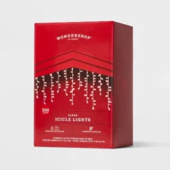 300ct High Density Christmas Icicle Lights Clear With White Wire - Wondershop™: Indoor/Outdoor, Incandescent -Christmas Supplies Store GUEST df02da21 f801 4789 aea1 da94ea459138