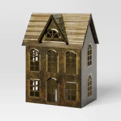 Christmas Lit Metal House Decor Champagne Gold - Wondershop™ -Christmas Supplies Store GUEST df76bf9a cf44 43e7 8e0f 122c8901c661