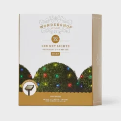 3'x4' 50ct Solar LED Christmas Net Lights With Green Wire - Wondershop™ -Christmas Supplies Store GUEST e2508e75 2ec5 4821 9632 550fcb4954cf