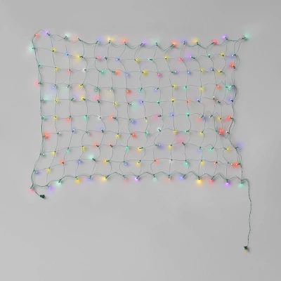 4'x6' Concave LED Christmas Net String Lights With Green Wire - Wondershop™ 7 4'x6' Concave LED Christmas Net String Lights With Green Wire - Wondershop™ - Image 5