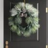 28" Flocked Cedar With Pinecones Artificial Christmas Wreath Green/White - Wondershop™ -Christmas Supplies Store GUEST e4bb9d10 caeb 4c26 8312 ef257e9b173a
