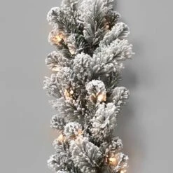 9ft Pre-lit Flocked Cashmere Artificial Christmas Garland Clear Lights - Wondershop™ -Christmas Supplies Store GUEST e6d0a8c5 32de 4a2b 8bf5 bc3593912839
