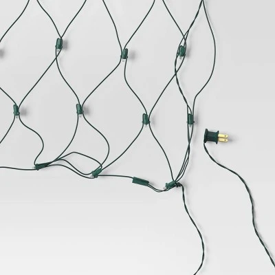 4'x6' Concave LED Christmas Net String Lights With Green Wire - Wondershop™ 5 4'x6' Concave LED Christmas Net String Lights With Green Wire - Wondershop™ - Image 3