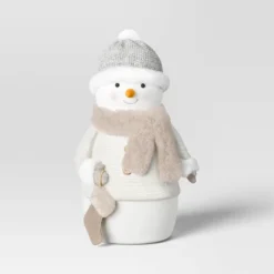 Fabric Snowman Figurine With Stocking - Wondershop™ White -Christmas Supplies Store GUEST e7ec6491 a20d 4f07 91f1 ef43f30d625d