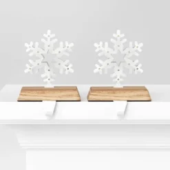 2pk Christmas Lit Snowflake Stocking Holder - Wondershop™ -Christmas Supplies Store GUEST e884bcc4 6380 4a67 bc1d 793f129ce368