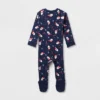 Baby Santa Print Ribbed Holiday Matching Family Footed Pajamas - Wondershop™ Navy Blue -Christmas Supplies Store GUEST ea0e70cd 2bd0 4633 b264 cf2c7236897a