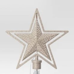 Christmas Lit Auto Rotating Star Tree Topper 5 Point Gold - Wondershop™ -Christmas Supplies Store GUEST eab8f2d3 0369 4671 9bbc 92d1ca8bea95
