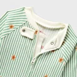 Baby Gingerbread Striped Ribbed Holiday Matching Family Footed Pajama - Wondershop™ Cream -Christmas Supplies Store GUEST eb96cb84 836e 490d 9697 d07e103834af