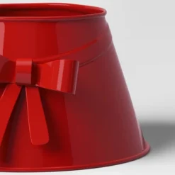 7" Christmas Metal Mini Tree Collar With Bow Red - Wondershop™ -Christmas Supplies Store GUEST f0f5e1ae 445a 4bac 8f94 2d7c31acb501