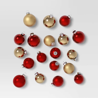 42ct Round Glass Christmas Tree Ornament Set - Wondershop™ 6 42ct Round Glass Christmas Tree Ornament Set - Wondershop™ - Image 4