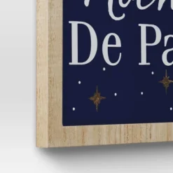 'Noche De Paz' With Metal Star And Bells Christmas Wood Wall Décor - Wondershop™: Vertical Hang -Christmas Supplies Store GUEST f67b9620 98bf 49de 8a81 7a952ec68bbd