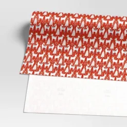 30” 20 Sq Ft Christmas Roll Wrap Scandinavian Trees And Deer On Red - Wondershop™ -Christmas Supplies Store GUEST f7308c0d fbb7 4e09 8fe0 a2cd2267078f