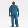 Men's Hanukkah Ribbed Long Sleeve Shirt And Pants Holiday Matching Family Pajama Set - Wondershop™ Blue -Christmas Supplies Store GUEST f9654cab e503 4016 9da3 2704e4afec74