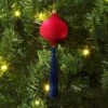 Christmas Onion Shaped Flocked Hot Pink Ornament With Tassel - Wondershop™ -Christmas Supplies Store GUEST fc0be2cb d01c 4fc6 8c5c dd219a848e21